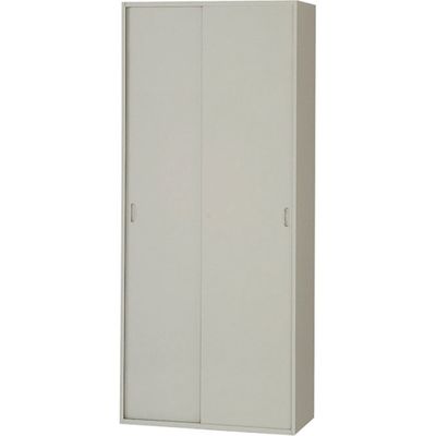 ナイキ 収納庫 NW型 スチール引違い書庫 2枚扉 899×450×2100 ウォームホワイト NW-0921H-AW 1台（直送品）