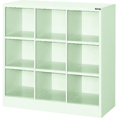 トラスコ中山 TRUSCO スクールロッカー 9人用 880X400XH880 ネオグレー KH9NG 1台 520-9064（直送品）