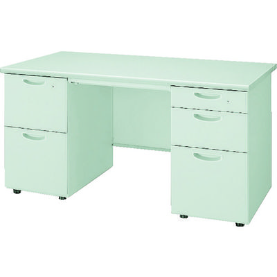 ナイキ NAIKI 両袖デスク NELD型/ウォームホワイト/W1400×D700×H700 NELD147BA-AWH 1台（直送品）