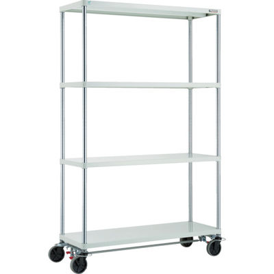 TRUSCO フェニックスラック 1800X600 U車輪4輪S付 W色 抗菌粉体塗装 PER-6664-U125-B4-W 1台(1個)（直送品）