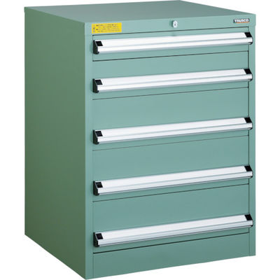 トラスコ中山 TRUSCO VE6S型中量キャビネット 600X550XH800 引出5段 VE6S-808 1台(1個) 479-0901（直送品）