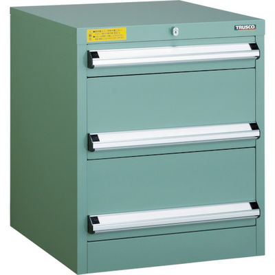 トラスコ中山 TRUSCO VE5S型中量キャビネット 500X550XH600 引出3段 VE5S-606 1台(1個) 479-0405（直送品）