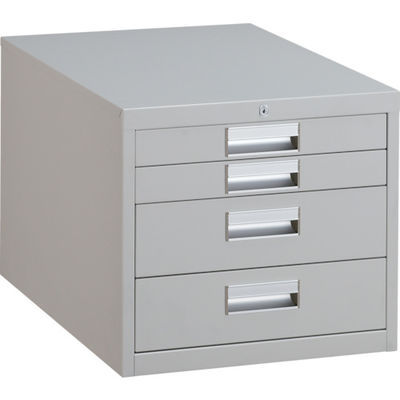 トラスコ中山 TRUSCO 作業台用4段キャビネット ホワイト色 D-4ZW 1個 466-8294（直送品）