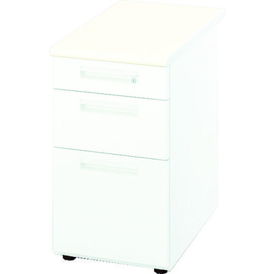 ナイキ NAIKI 脇デスク XED型/本体:クリアーホワイト 天板:ホワイト/W400×D700×H700 XED047B-WH 1台（直送品）