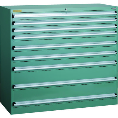 トラスコ中山 TRUSCO VE13S型キャビネット 1300X550XH1200 引出9段 VE13S-1204 1台(1個)（直送品）