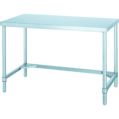 シンコー ステンレス作業台(三方枠タイプ・SUS430) 600×450×800 WT-6045 1台 116-1583（直送品）