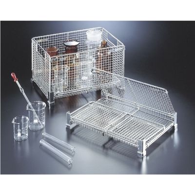 日本医理器材 ステンレス折りたたみバスケット 23-6578-01（直送品）