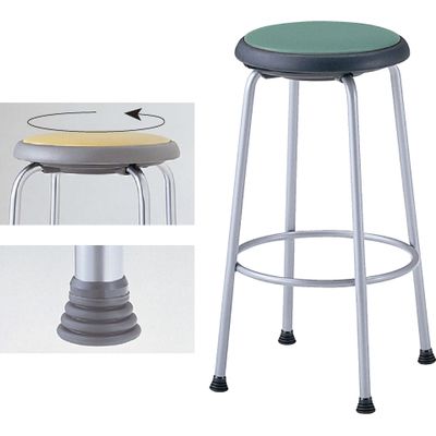 座回転スツール グリーン 23-6830-0002 松吉医科器械（直送品）
