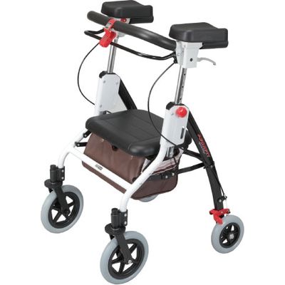 ユーバ産業 歩行車アームフィット（室内外用）肘置 ブラウン 24-2049-0102（直送品）