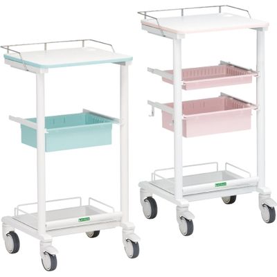 ケルン PCカート（固定式） ピンク 23-5471-0002（直送品）