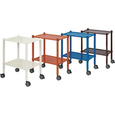 【軒先渡し】高田ベッド カラースチールワゴン 24-3368-02 1台（直送品）