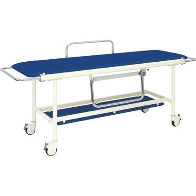 【軒先渡し】高田ベッド ストレッチャー100 ビニルレザーライトブルー 23-2288-0006 1台（直送品）