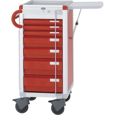 救急カート（ステンレス天板） レッド 23-3301-0003 サカセ化学工業（直送品）