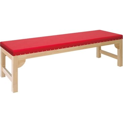 【軒先渡し】高田ベッド 木製診察台(モクベッドC) ビニルレザーオレンジ 23-5355-0010 1台（直送品）