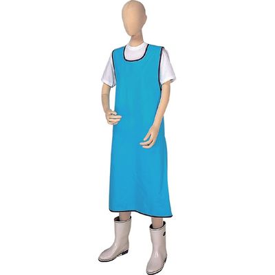 松本ナース産業 入浴介助エプロン LL ブルー 402　介援隊カタログ S0233（直送品）