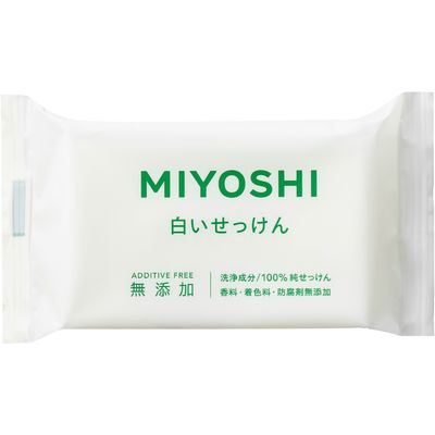 ミヨシ石鹸 無添加 白い石鹸 108g 4904551001522 1セット(20個)（直送品）