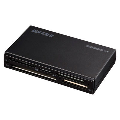 バッファロー カードリーダー BSCR500U3BK USB3.0 マルチカードリーダー ハイエンドモデル（直送品）