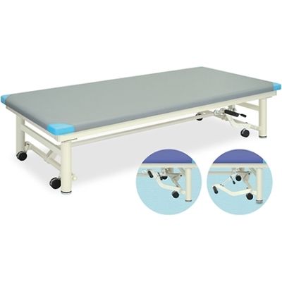 【軒先渡し】高田ベッド キャリーホーム(本体グレー) TB-650-01GSB(スカイブルー 02-3120-04 1台 23-3358-01（直送品）