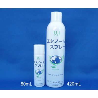ユーアイ化成 エタノールスプレー 80ML 19-5445-02 1梱（48本）（直送品）