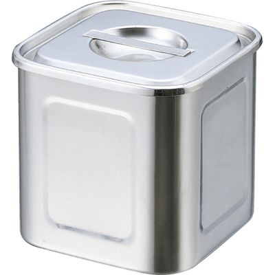 深型角ポット 24cm（手付） 240X240X240mm 23-5170-01 松吉医科器械（直送品）