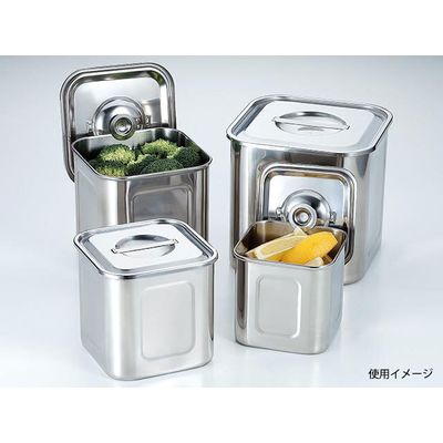 三宝産業 UK 角・深型キッチンポット15cm 09020150（直送品）