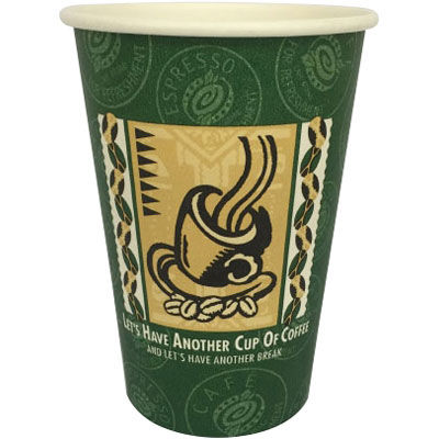 東罐興業 厚紙コップ SMT-400 レッツコーヒー 31-269-333 1包：1000枚（50×20）（直送品）