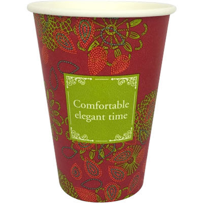東罐興業 厚紙コップ SMT-400 エレガントタイム 31-269-371 1包：1000枚（50×20）（直送品）