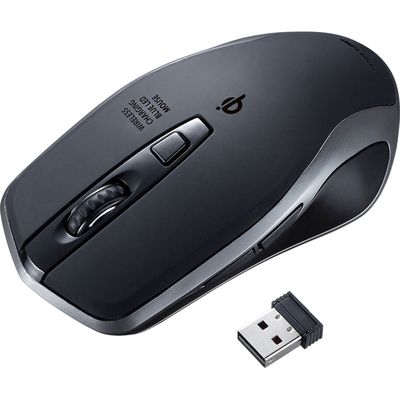 サンワサプライ ワイヤレス充電マウス MA-WBL157BK 1個（直送品）