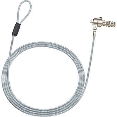 サンワサプライ 小型セキュリティスロット対応ダイヤル式セキュリティ SLE-36S 1個（直送品）