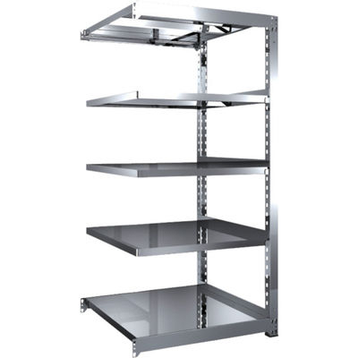 TRUSCO ステンレス製中量ボルトレス棚 SM3型 W900×D921×H1800 5段 連結 SM3-6395B 1台(1個)（直送品）