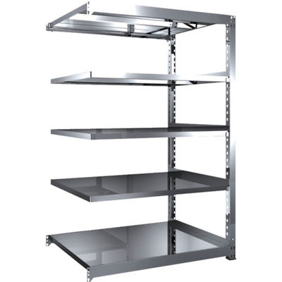 TRUSCO ステンレス製中量ボルトレス棚 SM3型 W1200×D921×H1800 5段 連結 SM3-6495B 1台(1個)（直送品）