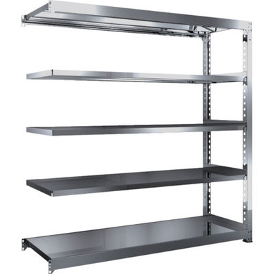 TRUSCO ステンレス製中量ボルトレス棚 SM3型 W1800×D571×H1800 5段 連結 SM3-6665B 1台(1個)（直送品）