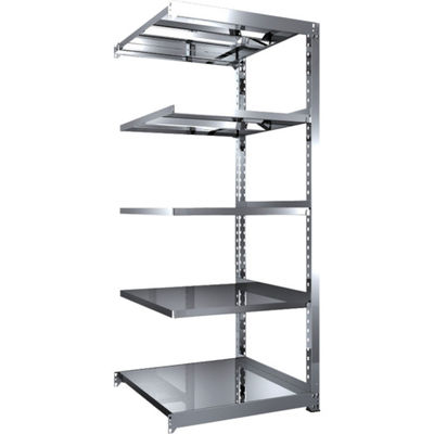 TRUSCO ステンレス製中量ボルトレス棚 SM3型 W900×D921×H2100 5段 連結 SM3-7395B 1台(1個)（直送品）