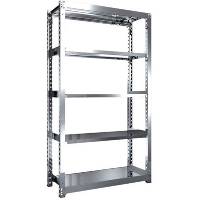 TRUSCO ステンレス製中量ボルトレス棚 SM3型 W1200×D471×H2100 5段 単体 SM3-7455 1台(1個)（直送品）