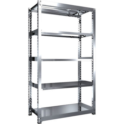 TRUSCO ステンレス製中量ボルトレス棚 SM3型 W1200×D571×H2100 5段 単体 SM3-7465 1台(1個)（直送品）