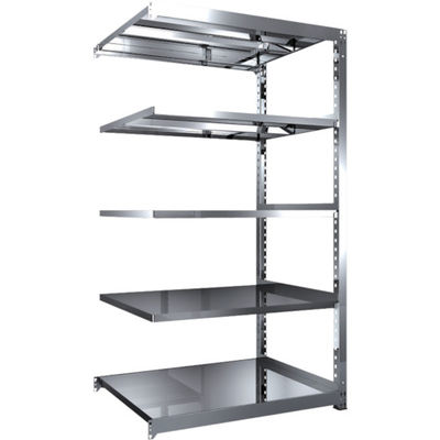 TRUSCO ステンレス製中量ボルトレス棚 SM3型 W1200×D921×H2100 5段 連結 SM3-7495B 1台(1個)（直送品）