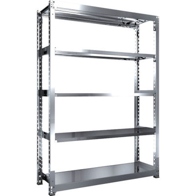 TRUSCO ステンレス製中量ボルトレス棚 SM3型 W1500×D471×H2100 5段 単体 SM3-7555 1台(1個)（直送品）