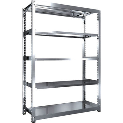 TRUSCO ステンレス製中量ボルトレス棚 SM3型 W1500×D571×H2100 5段 単体 SM3-7565 1台(1個)（直送品）