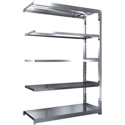 TRUSCO ステンレス製中量ボルトレス棚 SM3型 W1500×D571×H2100 5段 連結 SM3-7565B 1台(1個)（直送品）