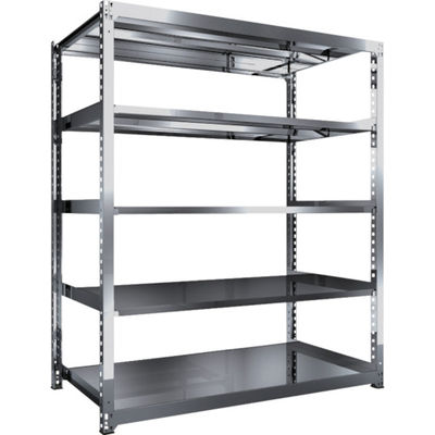 TRUSCO ステンレス製中量ボルトレス棚 SM3型 W1800×D921×H2100 5段 単体 SM3-7695 1台(1個)（直送品）