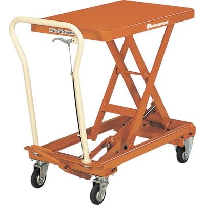 Bishamon ハンドリフター リフターBX(手動式)(足踏みペダル式) 均等荷重250kg テーブル寸法813×500mm BX-25（直送品）