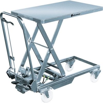 スギヤス Bishamon ハンドリフター クリーンボーイ2 均等荷重150kg テーブル寸法700×450mm BXS15 1台（直送品）