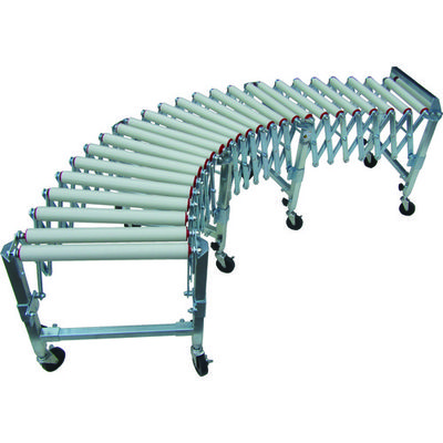 三鈴工機 三鈴 樹脂ユニバーサル伸縮コンベヤ 400W単列ローラ4スパン U4R38S-40 1台 453-4611（直送品）