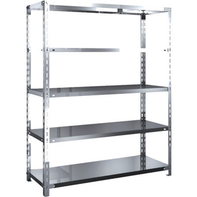 トラスコ中山 TRUSCO ステンレス棚 SUS430製軽量棚 1200XD450XH1500 天地5段 SU4-5445 1台(1個)（直送品）