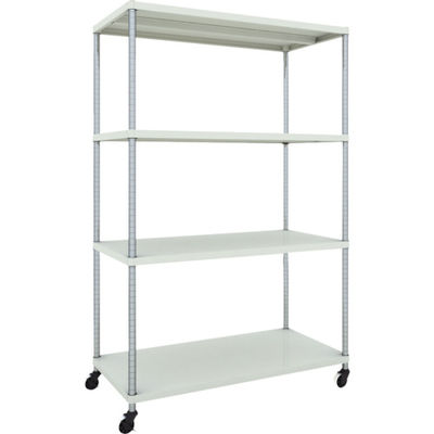 TRUSCO スチールラック フェニックスラック 1200X600 4段 U車輪付 W色 抗菌粉体塗装 PER-6464-U125-W（直送品）