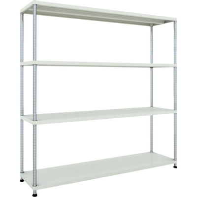 TRUSCO スチールラック フェニックスラック 1800X450 4段 W色 抗菌粉体塗装 PER-6644-W 1台(1個)（直送品）