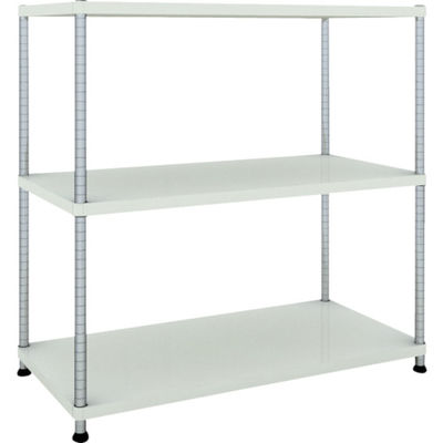 TRUSCO スチールラック フェニックスラック 1200X600 3段 W色 抗菌粉体塗装 PER-4463-W 1台(1個)（直送品）
