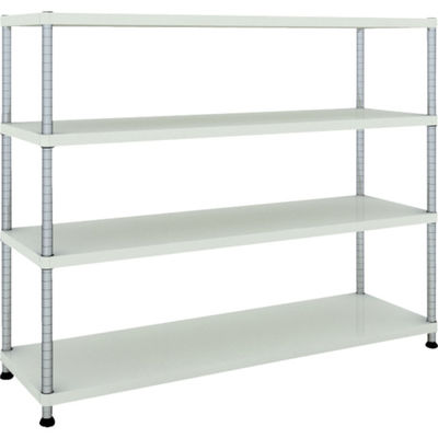 TRUSCO スチールラック フェニックスラック 1500X450 4段 W色 抗菌粉体塗装 PER-4544-W 1台(1個)（直送品）