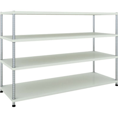 TRUSCO スチールラック フェニックスラック 1800X600 4段 W色 抗菌粉体塗装 PER-4664-W 1台(1個)（直送品）