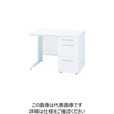 トヨセット トヨスチール 右片袖机 間口1100×奥行700×高さ700 ホワイト 50CBL-117BRWW 1台 772-8581（直送品）